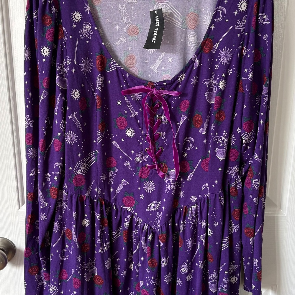 NWT Hot Topic Her Universe Disney Hocus Pocus Icon Lace-Up Dress 3XL Plus Size